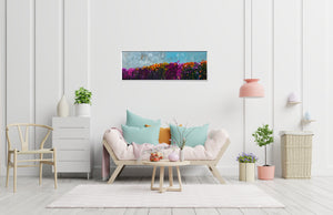 Pradera de Flores – Original Abstract Wildflower Landscape by Edelgard Schroer