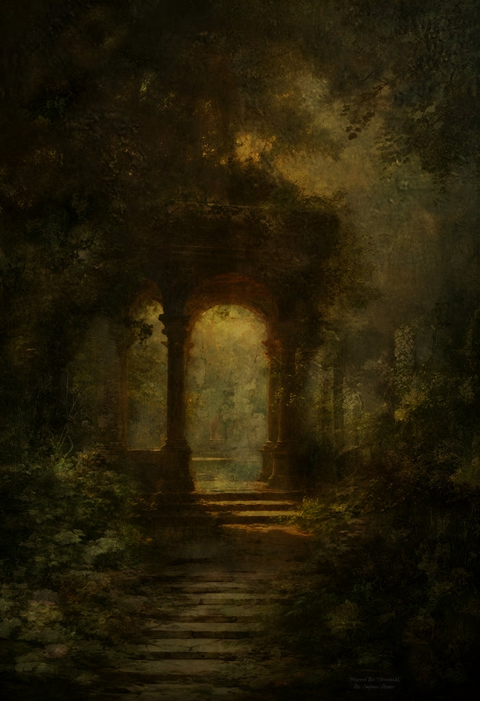 Beyond the Threshold the Enigma Shines 2025 | Original Digital Painting by Vakim Pirdon