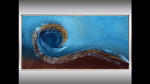 Flow of Time – Original Acrylic Painting in Frame by Edelgard Schroer