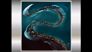 Golden Drift – Original Acrylic Painting by Edelgard Schroer
