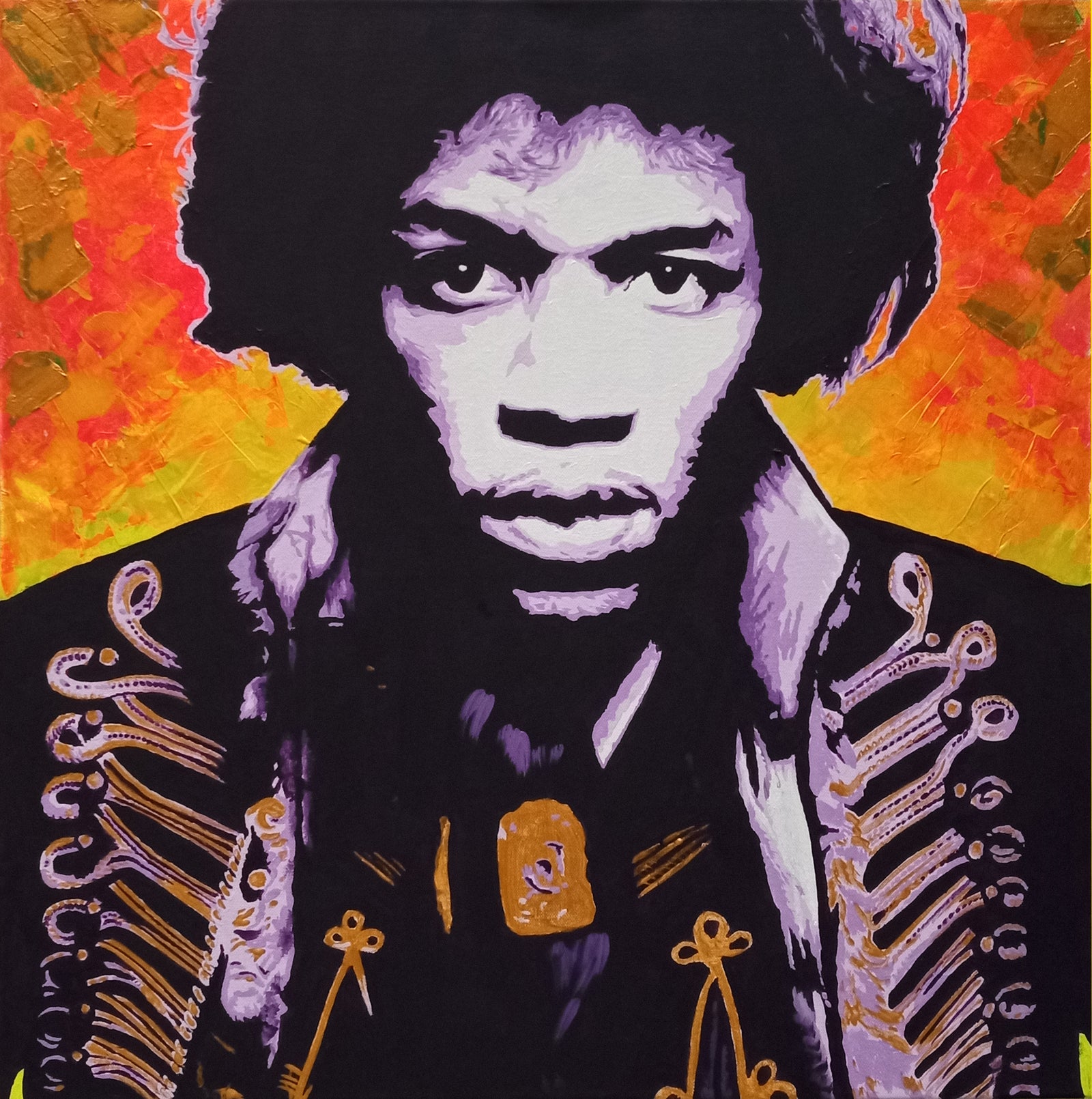 Purple Haze | Original Contemporary Portrait by Gary Hogben