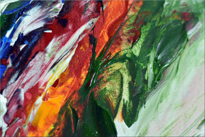 Radiant Blossom – Original Expressive Floral Painting by Edelgard Schroer
