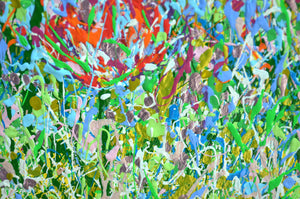 Red Tulip Meadow — Original Painting by Lesley Blackburn