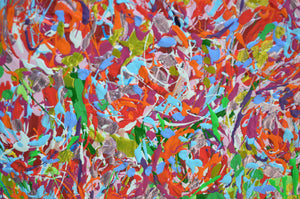 Red Tulip Meadow — Original Painting by Lesley Blackburn