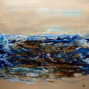 Tidal Memory Original Seascape Painting by Edelgard Schroer