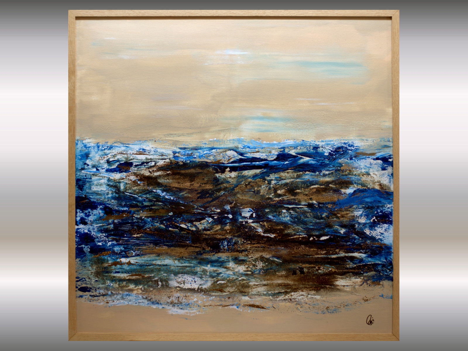 Tidal Memory Original Seascape Painting by Edelgard Schroer