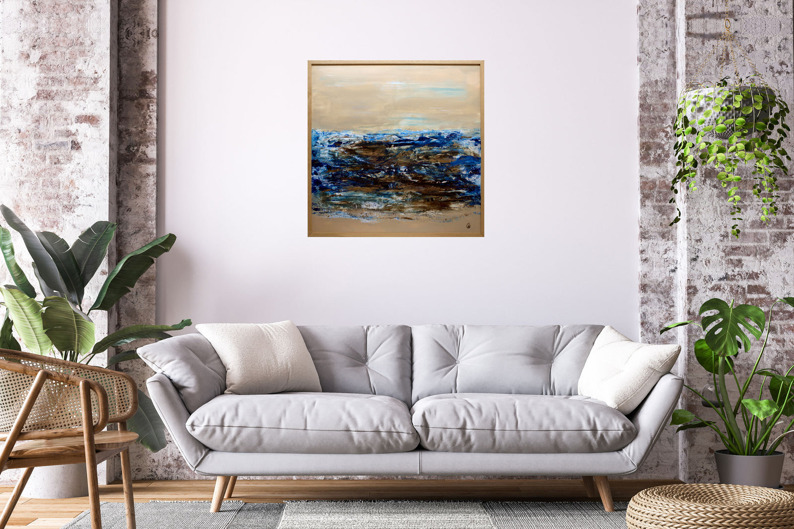 Tidal Memory Original Seascape Painting by Edelgard Schroer