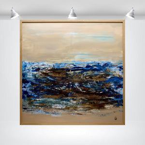 Tidal Memory Original Seascape Painting by Edelgard Schroer