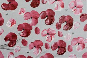 Pink Blossom Tree Painting – Large Panoramic Floral Art | Promise of Spring