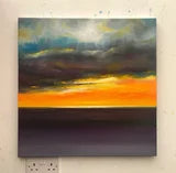 Somewhere in the Autumn Sky Abstract Seascape Sunset