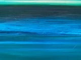 Straight into the Deep Blue Original Oil Painting
