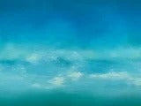 Straight into the Deep Blue Original Oil Painting