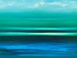 Straight into the Deep Blue Original Oil Painting