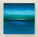 Straight into the Deep Blue Original Oil Painting