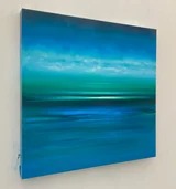 Straight into the Deep Blue Original Oil Painting