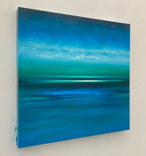 Straight into the Deep Blue Original Oil Painting