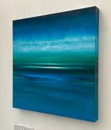 Straight into the Deep Blue Original Oil Painting