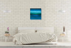 Straight into the Deep Blue Original Oil Painting