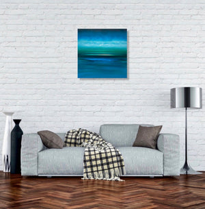 Straight into the Deep Blue Original Oil Painting