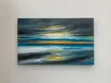 Song To The Siren Abstract Seascape Sunset Painting