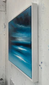 Among the Shadows Abstract Seascape Painting