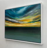 Goodnight From Dungeness Abstract Seascape Sunset Painting