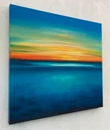 From Light to Blue Original Oil Painting