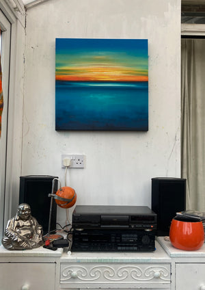 From Light to Blue Original Oil Painting
