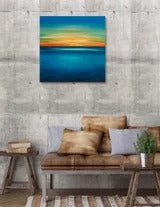 From Light to Blue Original Oil Painting