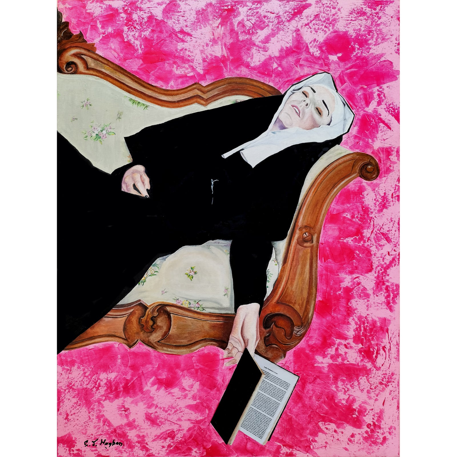 Ecstasy of Saint Teresa | Original Mixed Media Collage by Gary Hogben