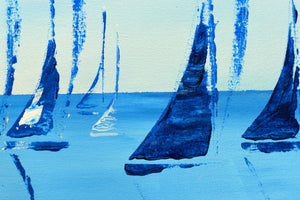Ocean Silence – Original Sailing Painting by Edelgard Schroer