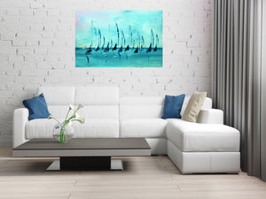 Ocean Silence – Original Sailing Painting by Edelgard Schroer