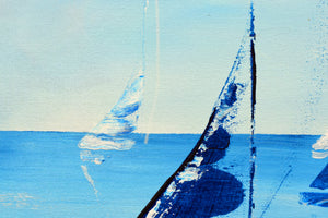 Ocean Silence – Original Sailing Painting by Edelgard Schroer