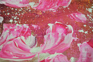 Bloom Current – Original Abstract Floral Painting by Edelgard Schroer