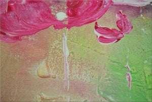 Bloom Current – Original Abstract Floral Painting by Edelgard Schroer