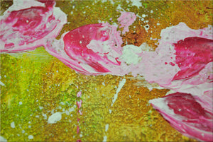 Bloom Current – Original Abstract Floral Painting by Edelgard Schroer