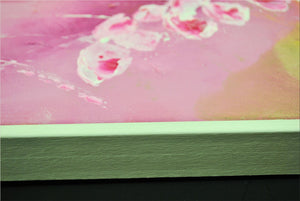 Bloom Current – Original Abstract Floral Painting by Edelgard Schroer