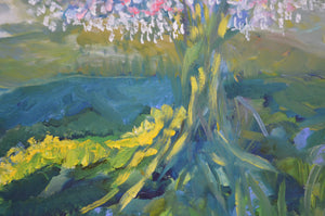 Summer Blossom Trees – Original Oil Painting by Lesley Blackburn
