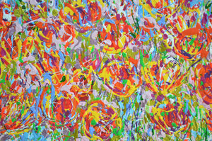Summer Tulip Meadow — Original Painting by Lesley Blackburn