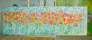 Summer Tulip Meadow — Original Painting by Lesley Blackburn