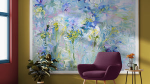 Violet Lily – Original Oil Painting by Lesley Blackburn