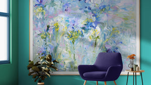 Violet Lily – Original Oil Painting by Lesley Blackburn