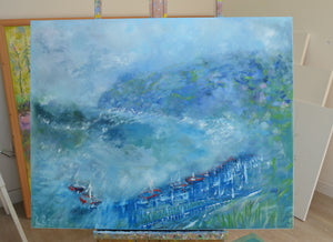 Surfers Cove | Original Oil Painting by Lesley Blackburn