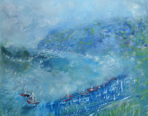 Surfers Cove | Original Oil Painting by Lesley Blackburn