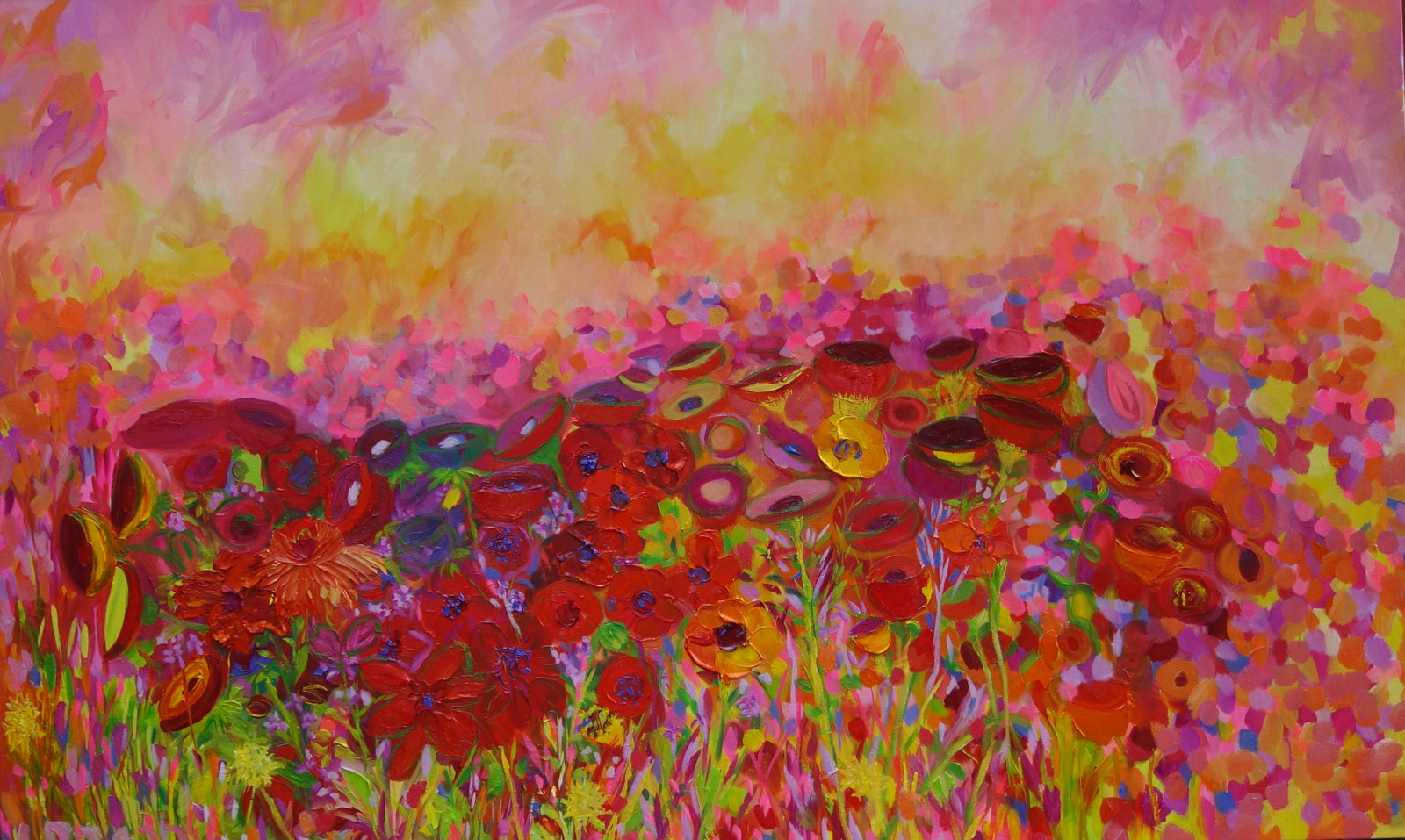 Poppies – Greeting Card by Lesley Blackburn