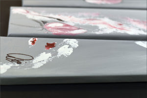 Spring Whispers – Original Floral Triptych by Edelgard Schroer