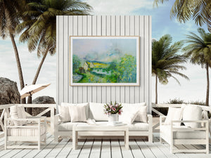 The White Houses of Brittany – Original Oil Painting by Lesley Blackburn