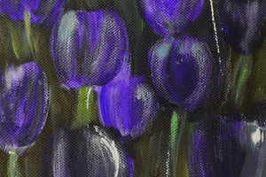 Violet Silence Original Acrylic Painting by Edelgard Schroer