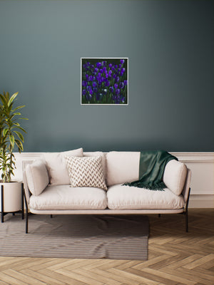 Violet Silence Original Acrylic Painting by Edelgard Schroer
