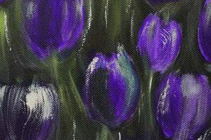 Violet Silence Original Acrylic Painting by Edelgard Schroer